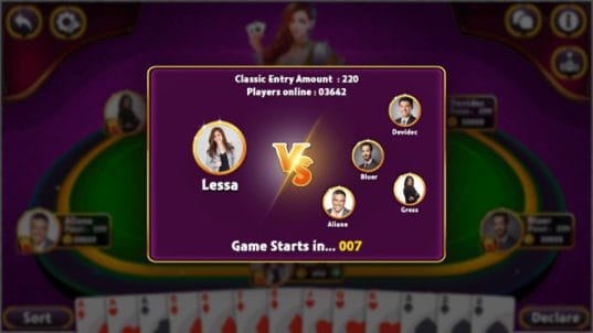 rummy sample screen 4