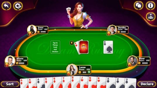 rummy sample screen 2