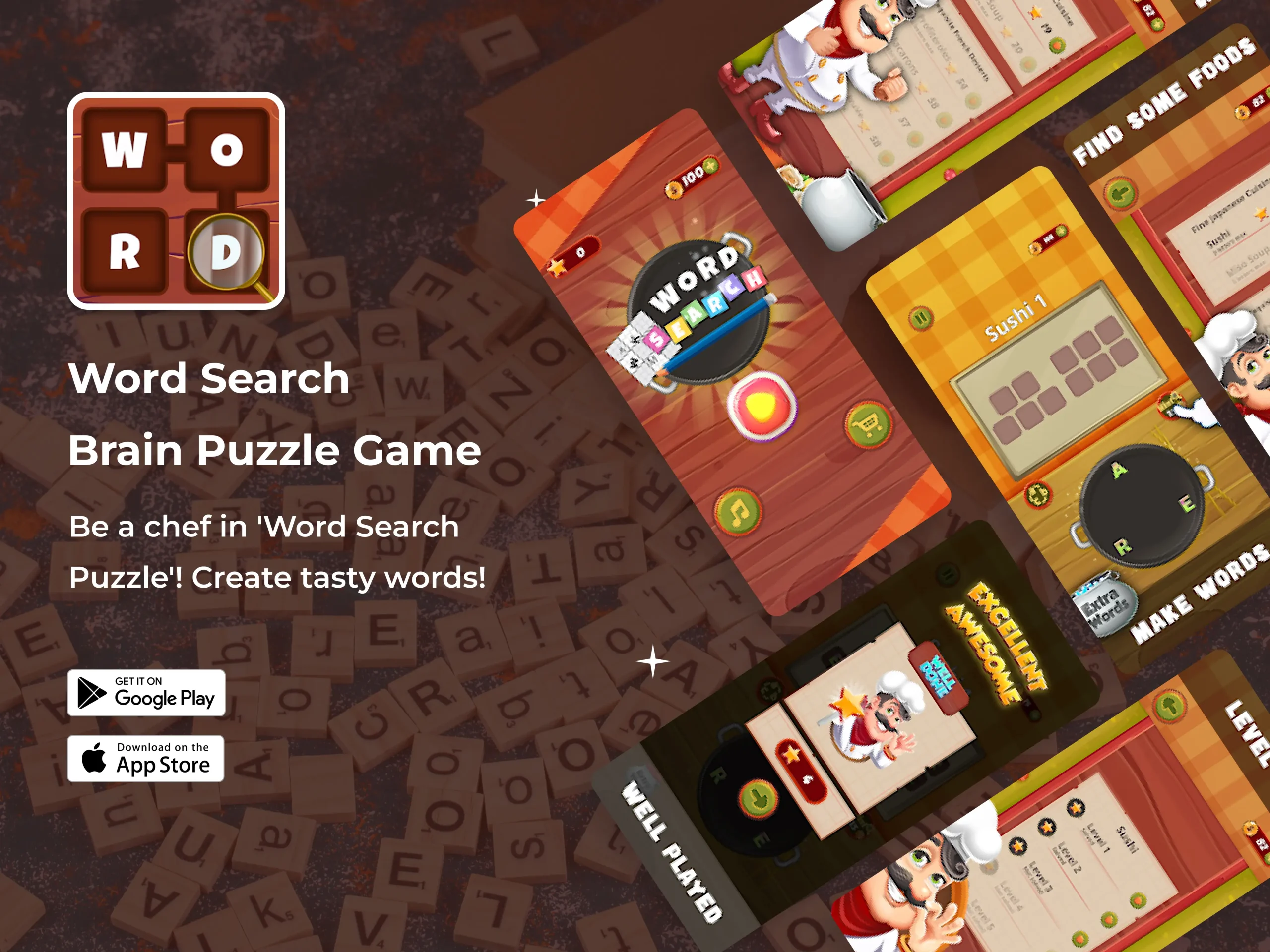Word Search Brain Puzzle Game