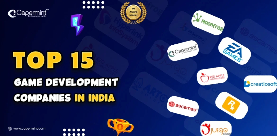 Top Game Development Companies in India - Capermint Banner