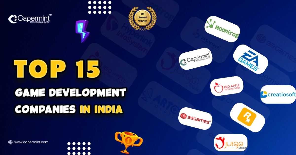 Top Game Development Companies in India - Capermint Banner